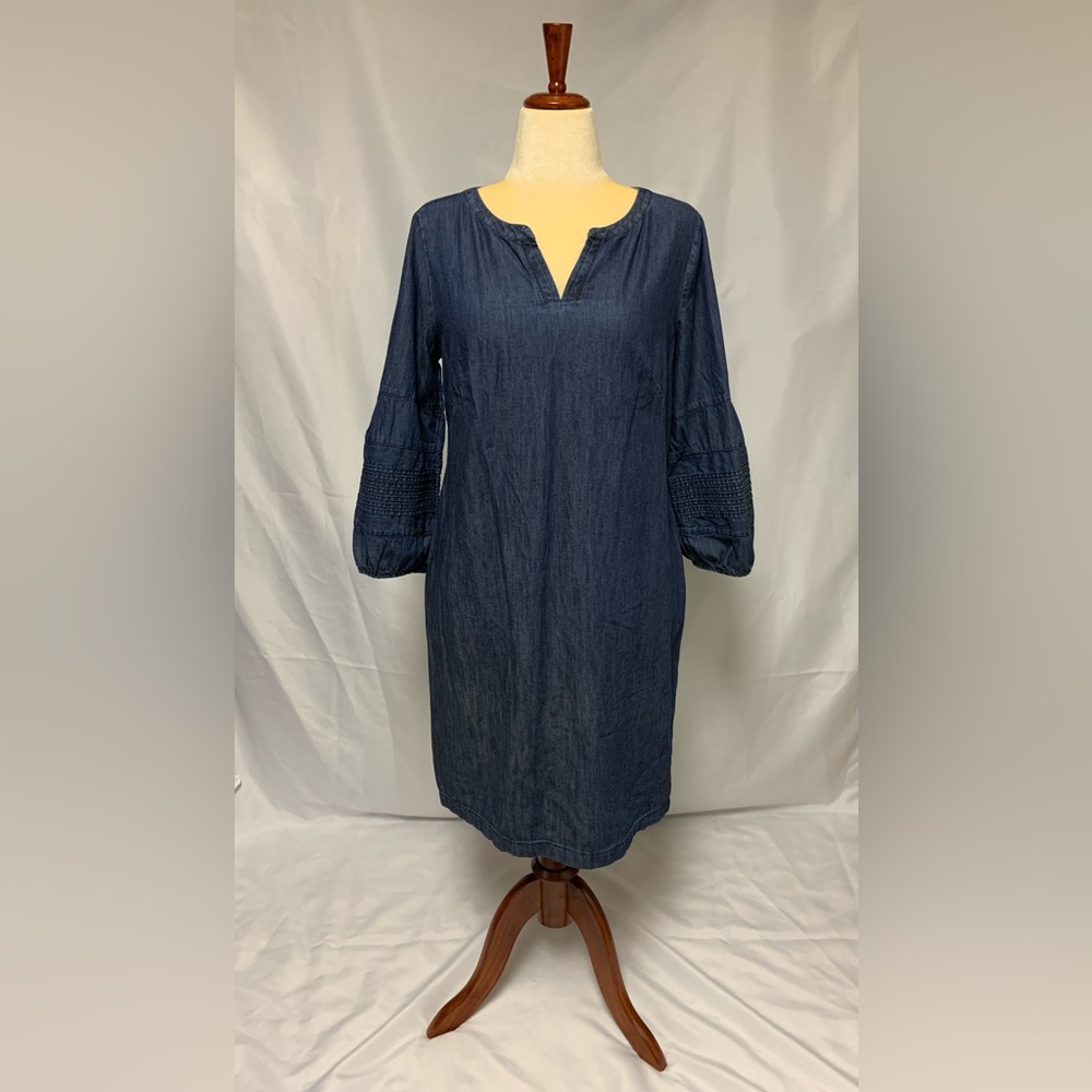 Talbots Long Sleeve Denim Dress